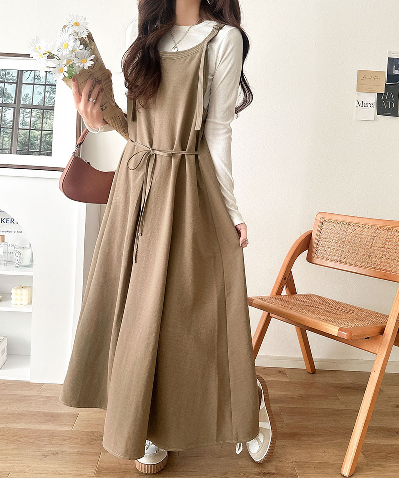 【 クラシカルエルフ classical elf 】【UVカット・防シワ・吸水速乾・接触冷感機能付き】ワンピース レディース 配色 ステッチ フロントタック | classicalelf | 12