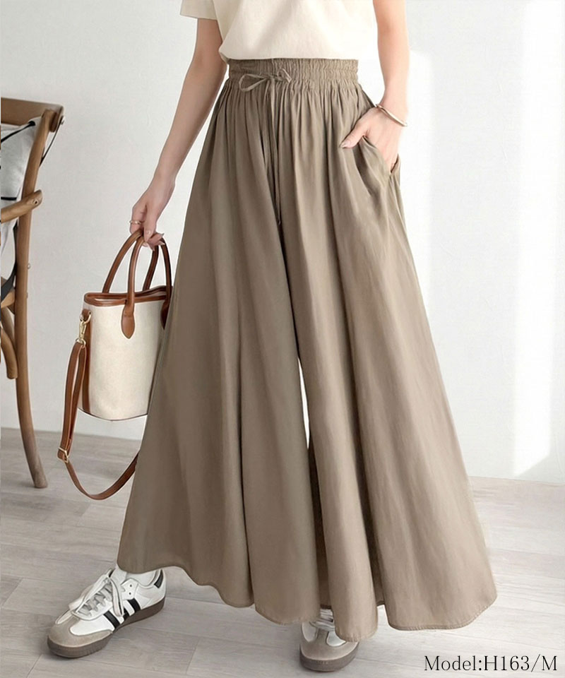 【 クラシカルエルフ classical elf 】【吸水速乾機能・接触冷感機能付き】ボトムス パンツ レディース さらっと快適 ボリューム イージー | classicalelf | 08