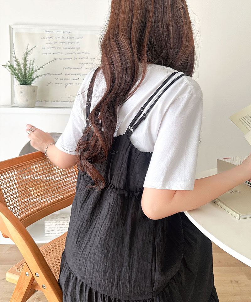 【 クラシカルエルフ classical elf 】ワンピース レディース 楊柳 ワッシャー フリル ティアード ロングワンピ きれいめ カジュアル デイリー 着回し | classicalelf | 06