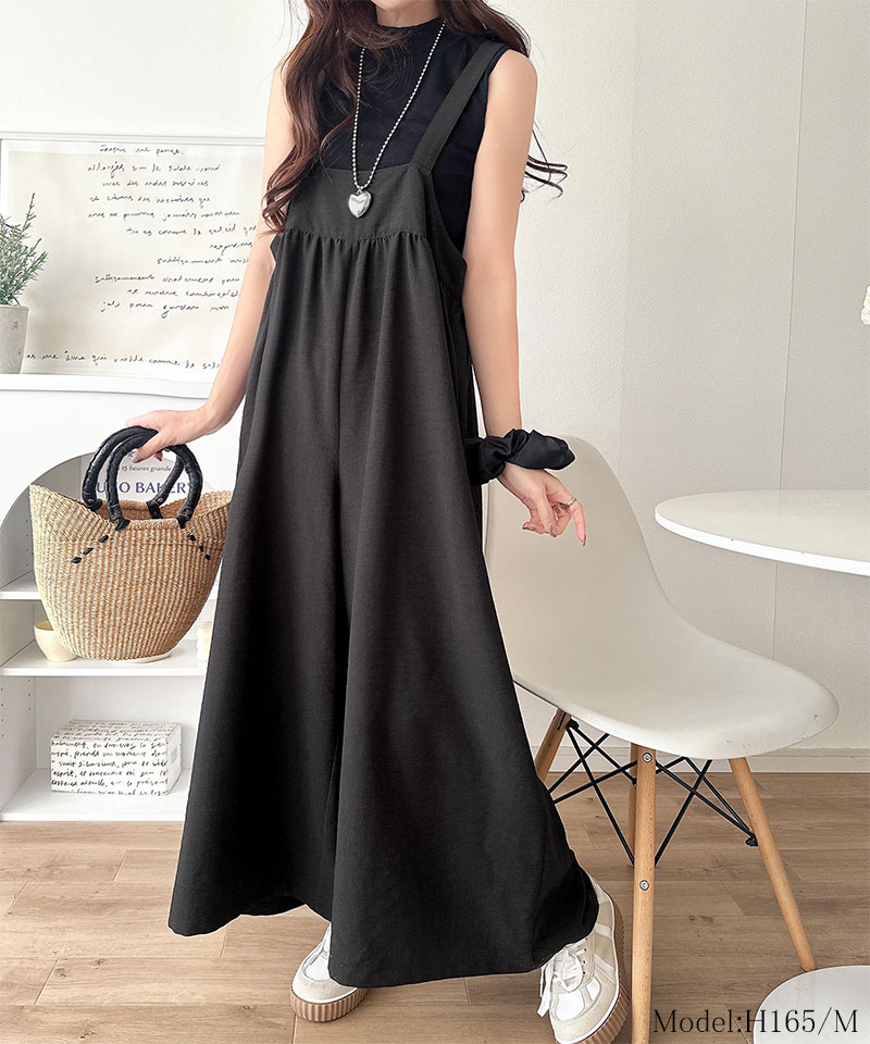 【 クラシカルエルフ classical elf 】 【接触冷感・吸水速乾・UVカット・防シワ機能付き】オールインワン サロペット レディース前後 2way | classicalelf | 02