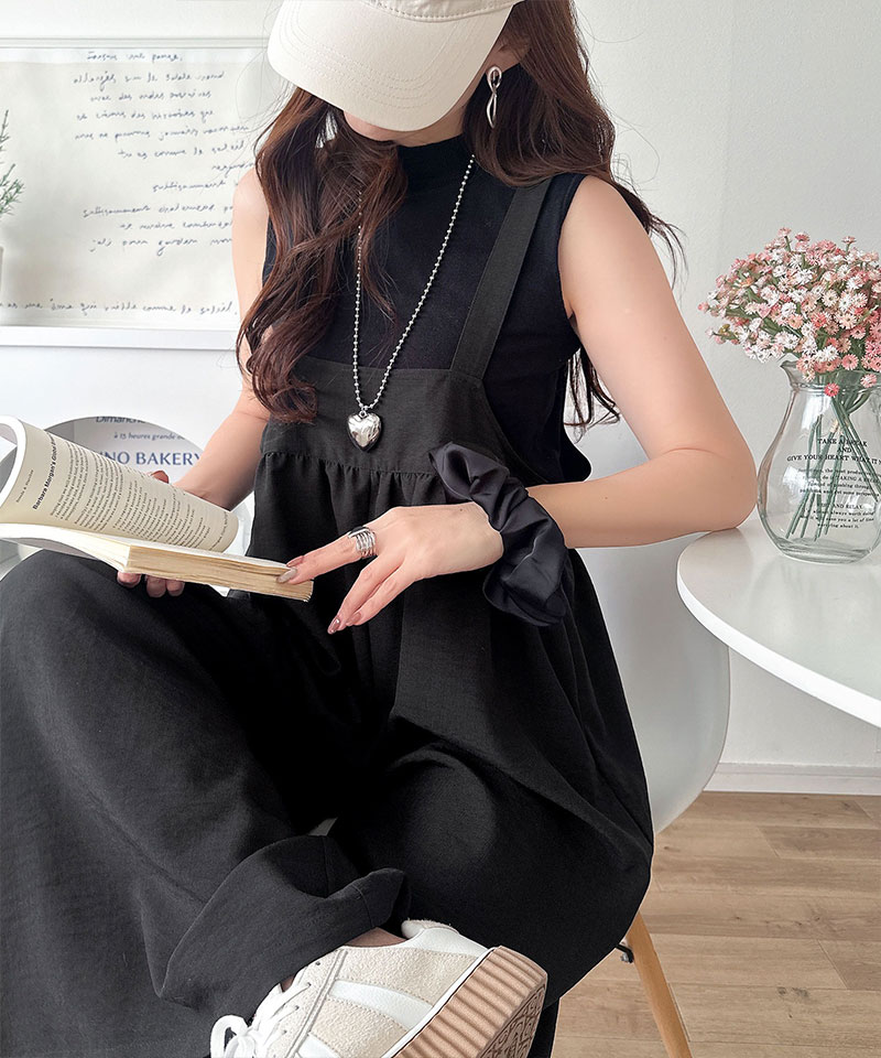 【 クラシカルエルフ classical elf 】 【接触冷感・吸水速乾・UVカット・防シワ機能付き】オールインワン サロペット レディース前後 2way | classicalelf | 04