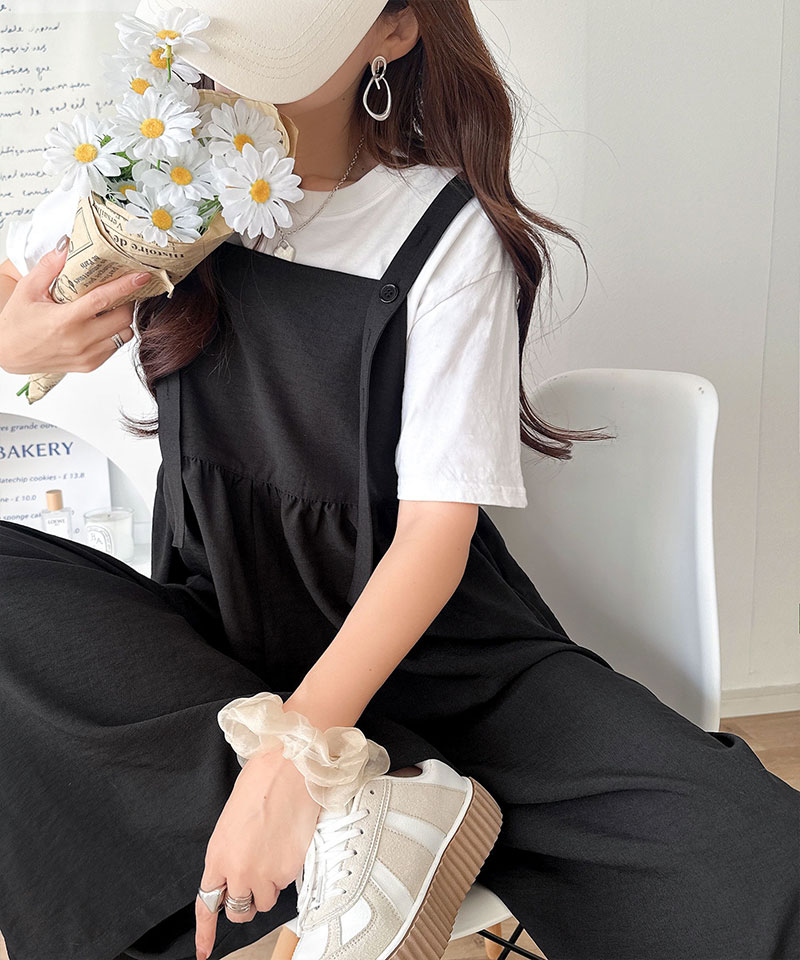 【 クラシカルエルフ classical elf 】 【接触冷感・吸水速乾・UVカット・防シワ機能付き】オールインワン サロペット レディース前後 2way | classicalelf | 05