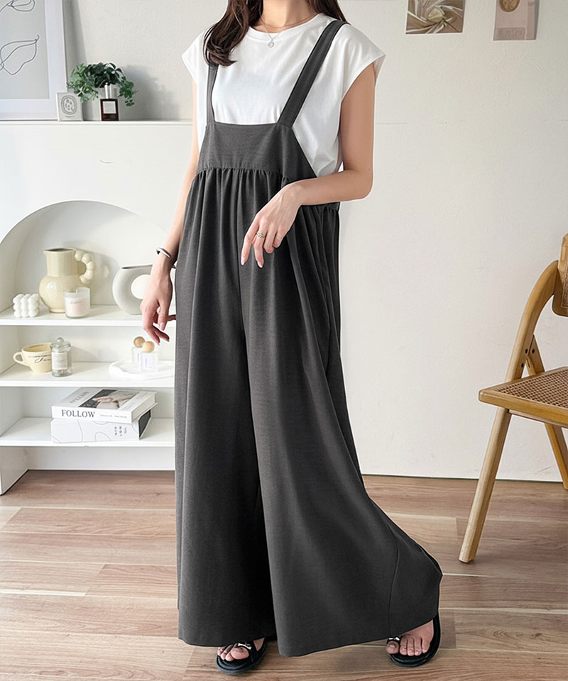 【 クラシカルエルフ classical elf 】 【接触冷感・吸水速乾・UVカット・防シワ機能付き】オールインワン サロペット レディース前後 2way | classicalelf | 10