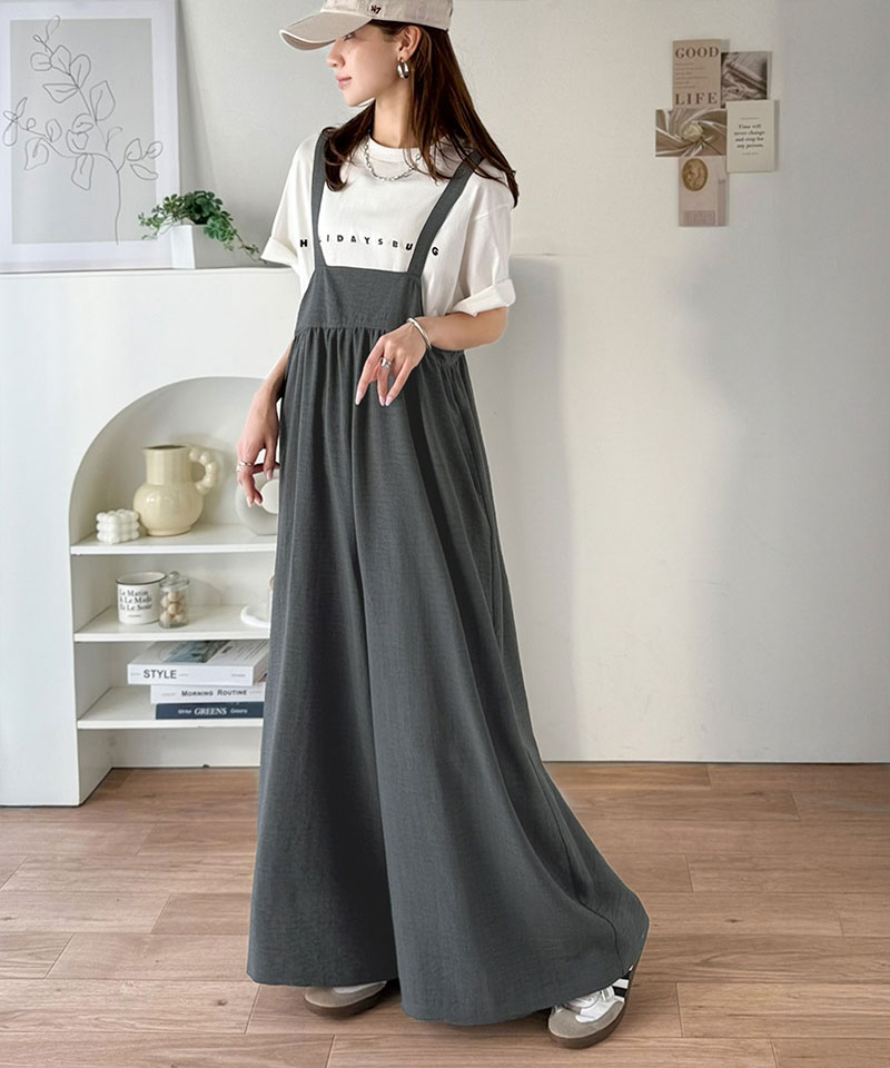 【 クラシカルエルフ classical elf 】 【接触冷感・吸水速乾・UVカット・防シワ機能付き】オールインワン サロペット レディース前後 2way | classicalelf | 11