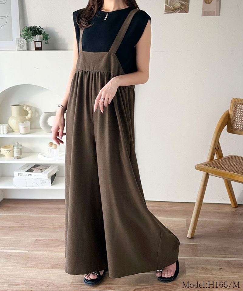 【 クラシカルエルフ classical elf 】 【接触冷感・吸水速乾・UVカット・防シワ機能付き】オールインワン サロペット レディース前後 2way | classicalelf | 12