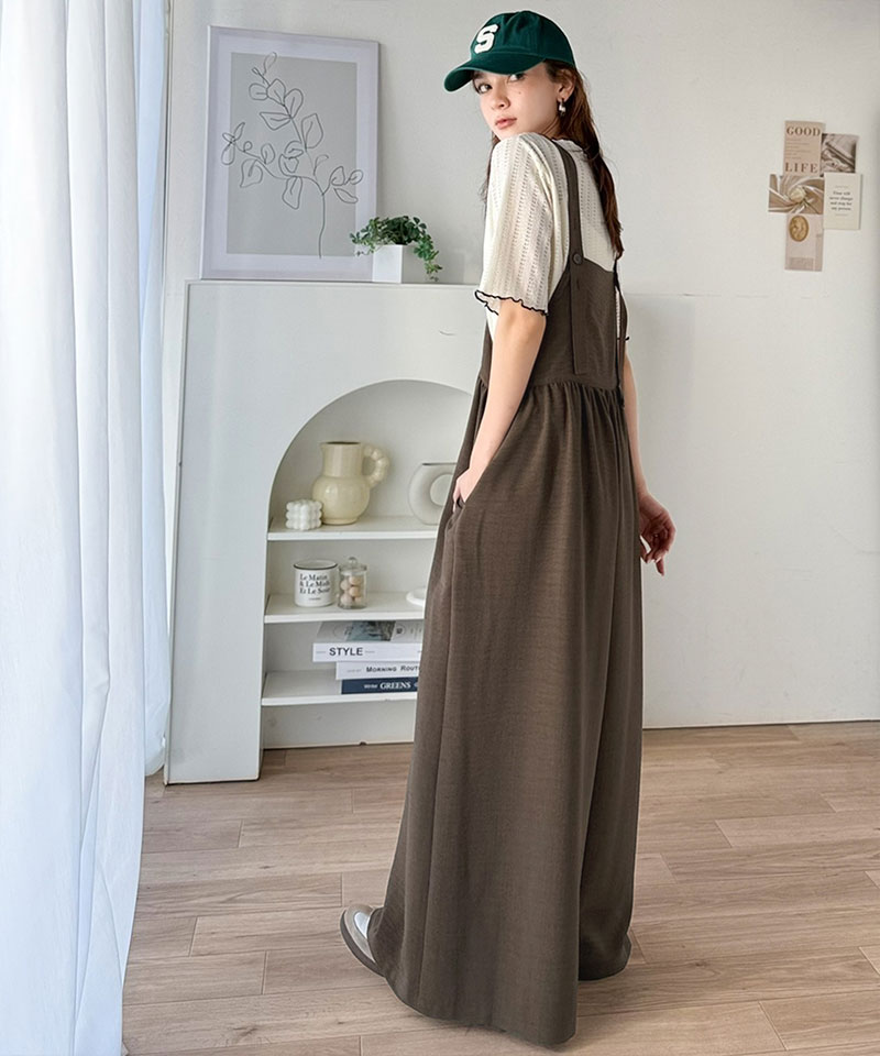 【 クラシカルエルフ classical elf 】 【接触冷感・吸水速乾・UVカット・防シワ機能付き】オールインワン サロペット レディース前後 2way | classicalelf | 14