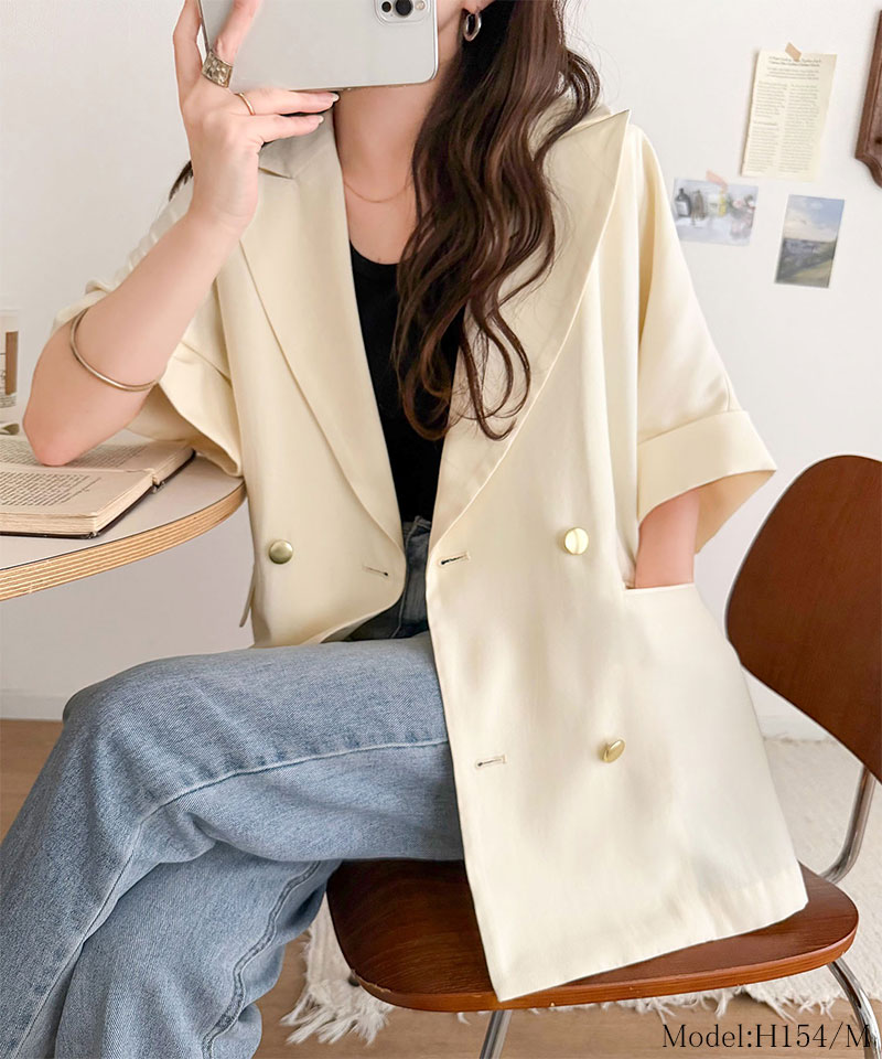 【 クラシカルエルフ classical elf 】アウター ジャケット レディース ショートスリーブ オーバーサイズ JK 半袖 大きいサイズ 春 夏 2026ss | classicalelf | 02