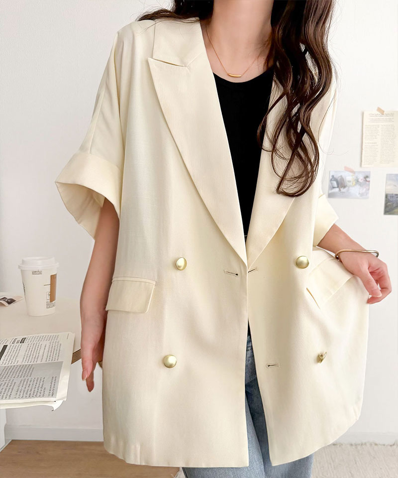 【 クラシカルエルフ classical elf 】アウター ジャケット レディース ショートスリーブ オーバーサイズ JK 半袖 大きいサイズ 春 夏 2026ss | classicalelf | 03