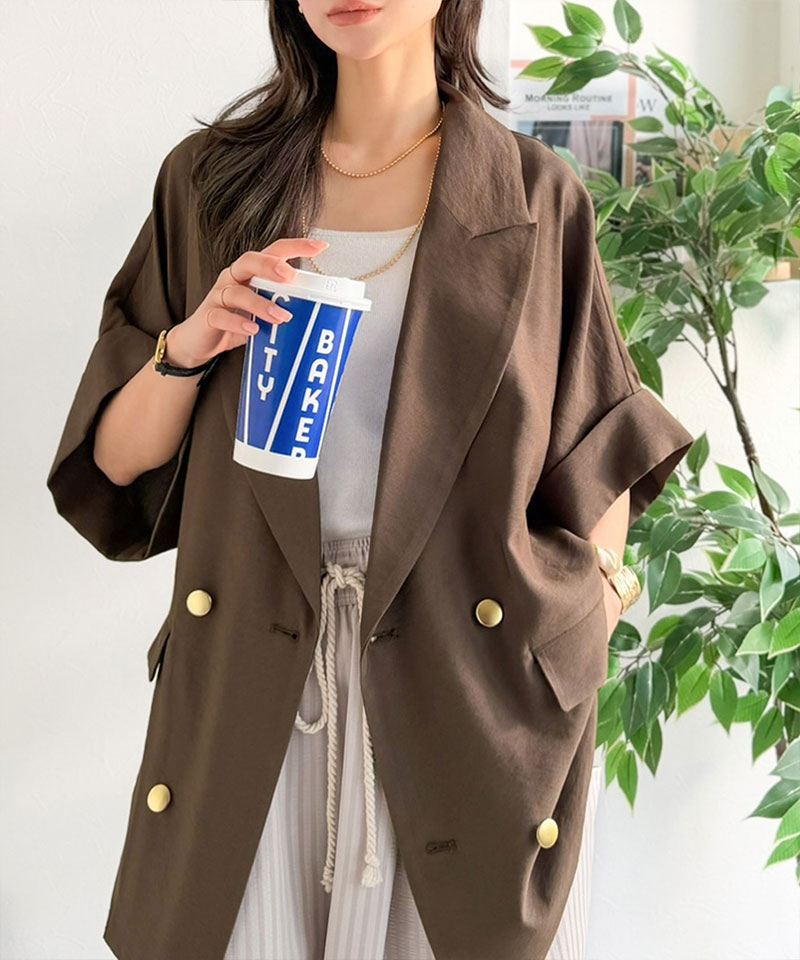 【 クラシカルエルフ classical elf 】アウター ジャケット レディース ショートスリーブ オーバーサイズ JK 半袖 大きいサイズ 春 夏 2026ss | classicalelf | 15