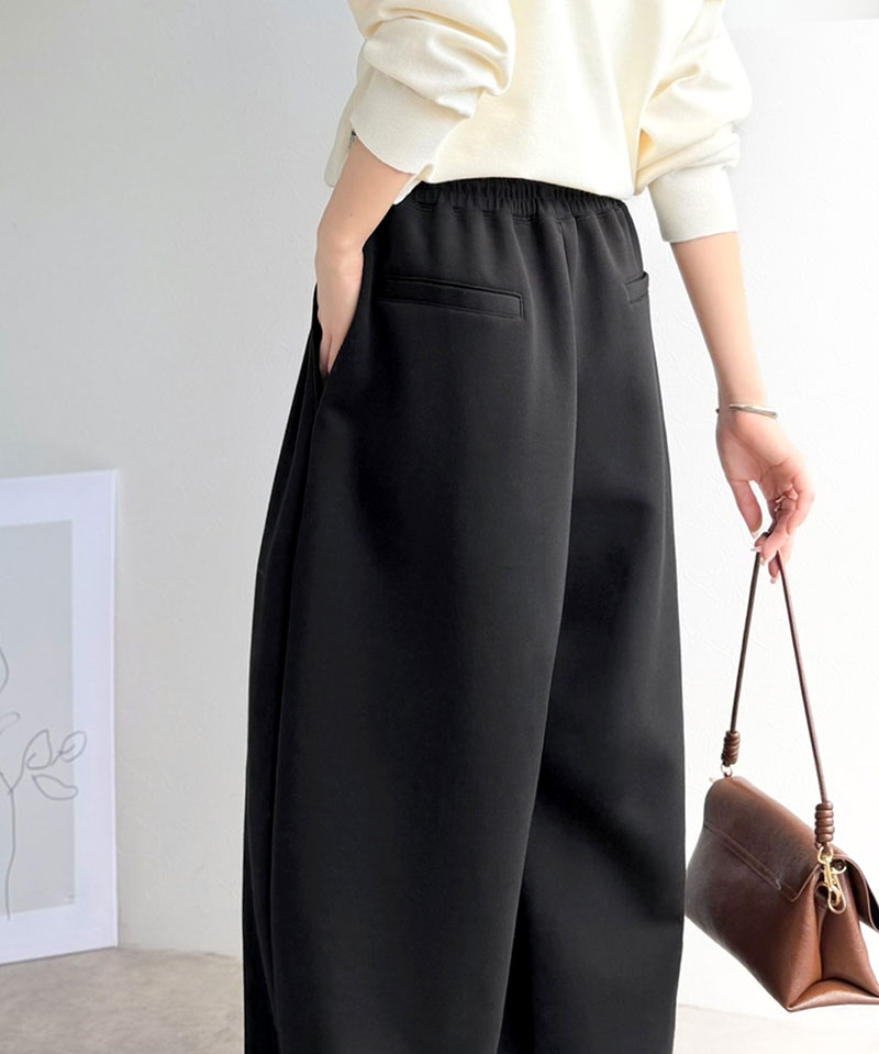 【 クラシカルエルフ classical elf 】 ボトムス パンツ レディース オーバーサイズ ２タック イージーパンツ ワイド ダンボール素材 お洒落 | classicalelf | 08