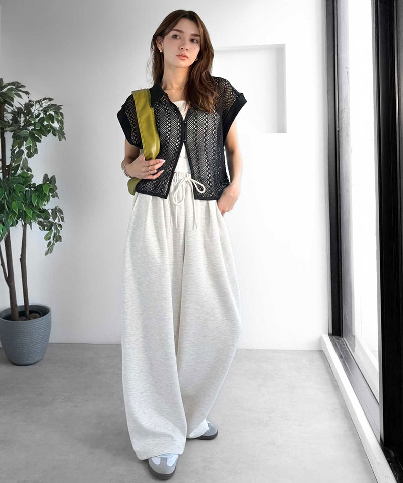 【 クラシカルエルフ classical elf 】 ボトムス パンツ レディース オーバーサイズ ２タック イージーパンツ ワイド ダンボール素材 お洒落 | classicalelf | 11