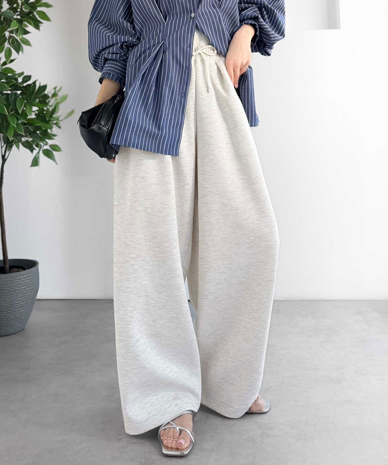 【 クラシカルエルフ classical elf 】 ボトムス パンツ レディース オーバーサイズ ２タック イージーパンツ ワイド ダンボール素材 お洒落 | classicalelf | 13