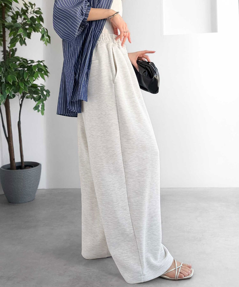 【 クラシカルエルフ classical elf 】 ボトムス パンツ レディース オーバーサイズ ２タック イージーパンツ ワイド ダンボール素材 お洒落 | classicalelf | 14