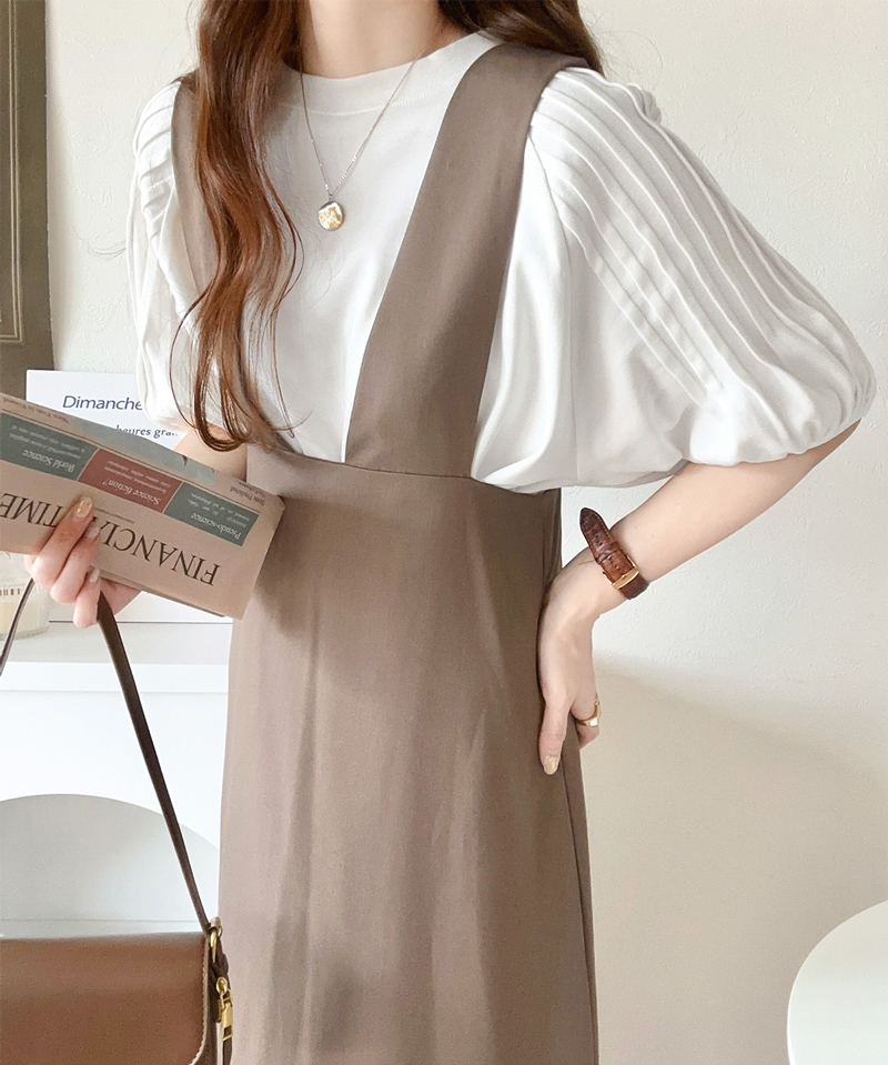 カジュアルな中にも上品さを。綿100%　袖山タックラグラン半袖Tシャツ Classical Elf クラシカルエルフ ce1300007 | classicalelf | 07