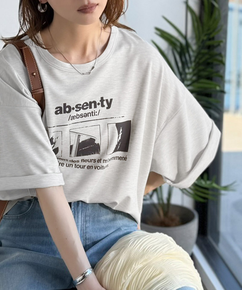 【 クラシカルエルフ classical elf 】 tシャツ レディース 半袖 トップス カットソー フォトグラフィック オーバーサイズ モノクロ フォトプリント | classicalelf | 13