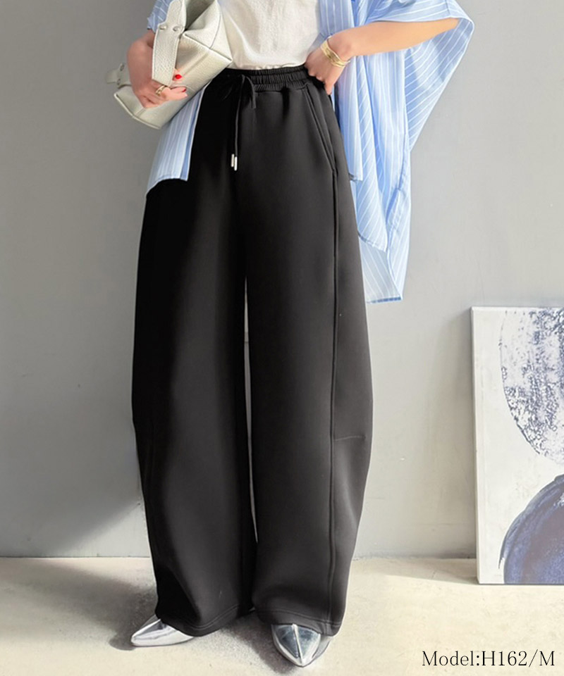 【 クラシカルエルフ classical elf 】スウェットパンツ レディース ボトムス パンツ カーブパンツ スウェット ダンボール素材 リラックス | classicalelf | 02