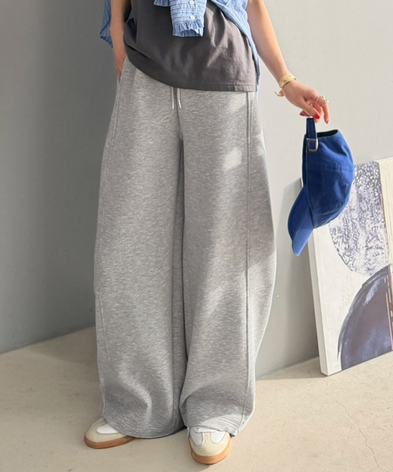 【 クラシカルエルフ classical elf 】スウェットパンツ レディース ボトムス パンツ カーブパンツ スウェット ダンボール素材 リラックス | classicalelf | 08