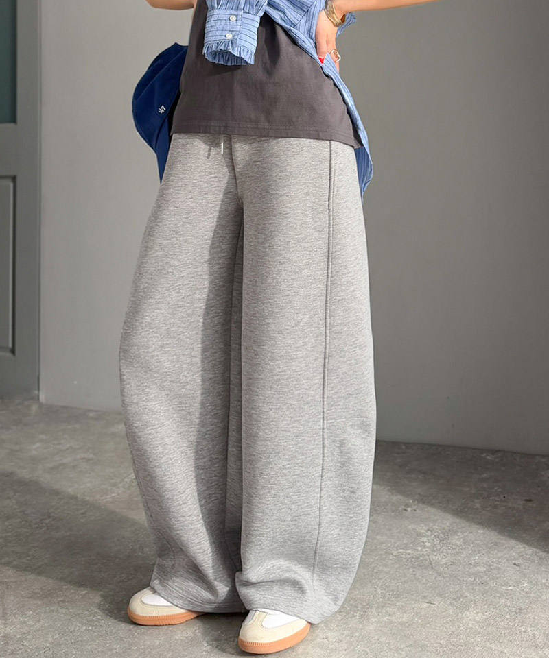 【 クラシカルエルフ classical elf 】スウェットパンツ レディース ボトムス パンツ カーブパンツ スウェット ダンボール素材 リラックス | classicalelf | 09