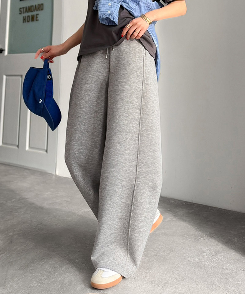 【 クラシカルエルフ classical elf 】スウェットパンツ レディース ボトムス パンツ カーブパンツ スウェット ダンボール素材 リラックス | classicalelf | 10