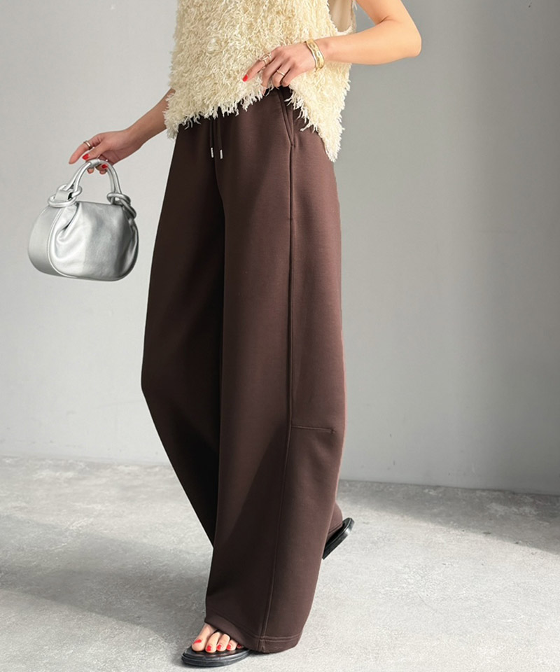 【 クラシカルエルフ classical elf 】スウェットパンツ レディース ボトムス パンツ カーブパンツ スウェット ダンボール素材 リラックス | classicalelf | 14