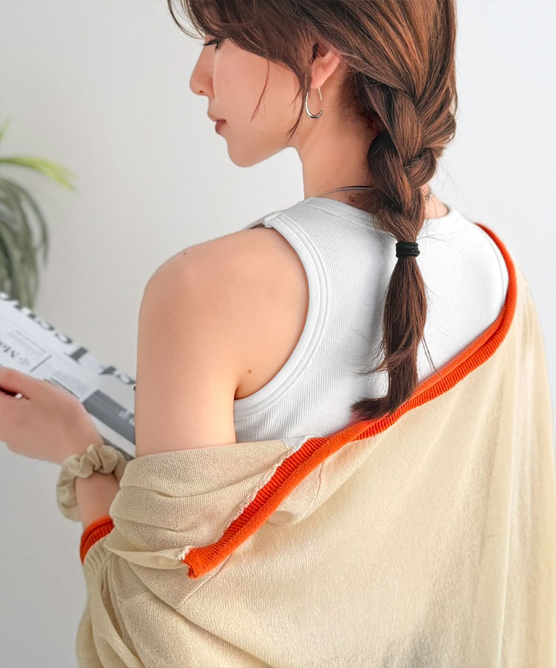 一枚で心地よく、きれいが整う。カップ付きアメスリタンクトップ Classical Elf クラシカルエルフ ce1330102 | classicalelf | 06