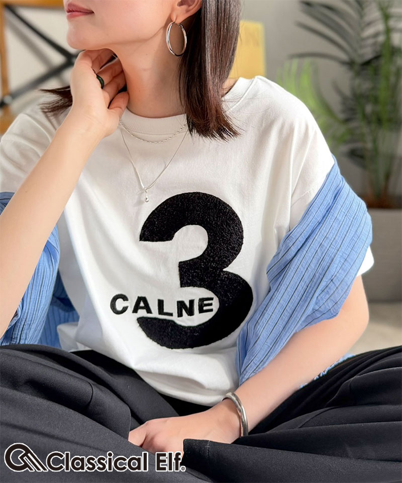 【 クラシカルエルフ classical elf 】 tシャツ レディース 半袖 トップス 前後2way 立体刺繍 綿100％ | classicalelf