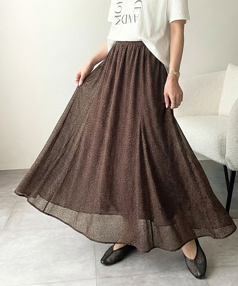 【 クラシカルエルフ classical elf 】 スカート ロング 春 レディース フレアスカート シアー 抜け感 | classicalelf | 04