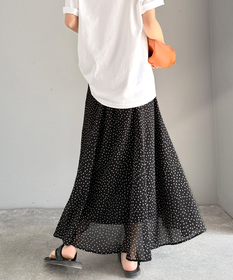 【 クラシカルエルフ classical elf 】 スカート ロング 春 レディース フレアスカート シアー 抜け感 | classicalelf | 08