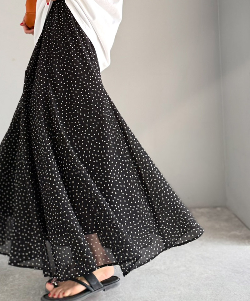 【 クラシカルエルフ classical elf 】 スカート ロング 春 レディース フレアスカート シアー 抜け感 | classicalelf | 09