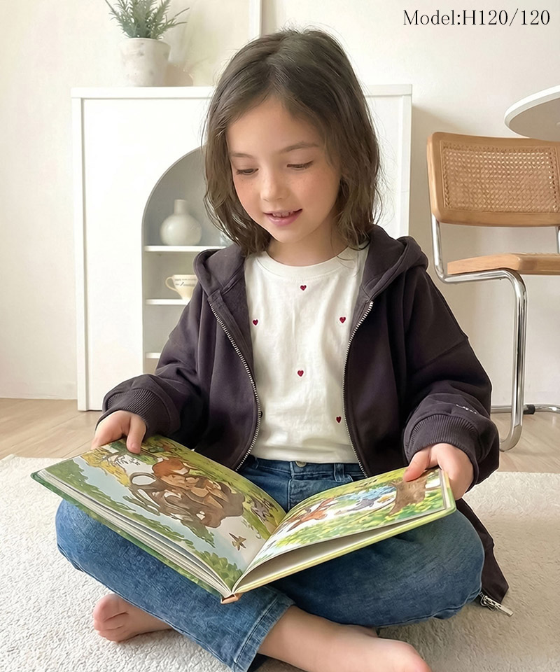 【 クラシカルエルフ classical elf 】パーカー キッズ 女の子 男の子 トップス 裏起毛 クロップド丈 ワイド 親子コーデ 姉妹 兄弟 男女兼用 ユニセックス | classicalelf | 03