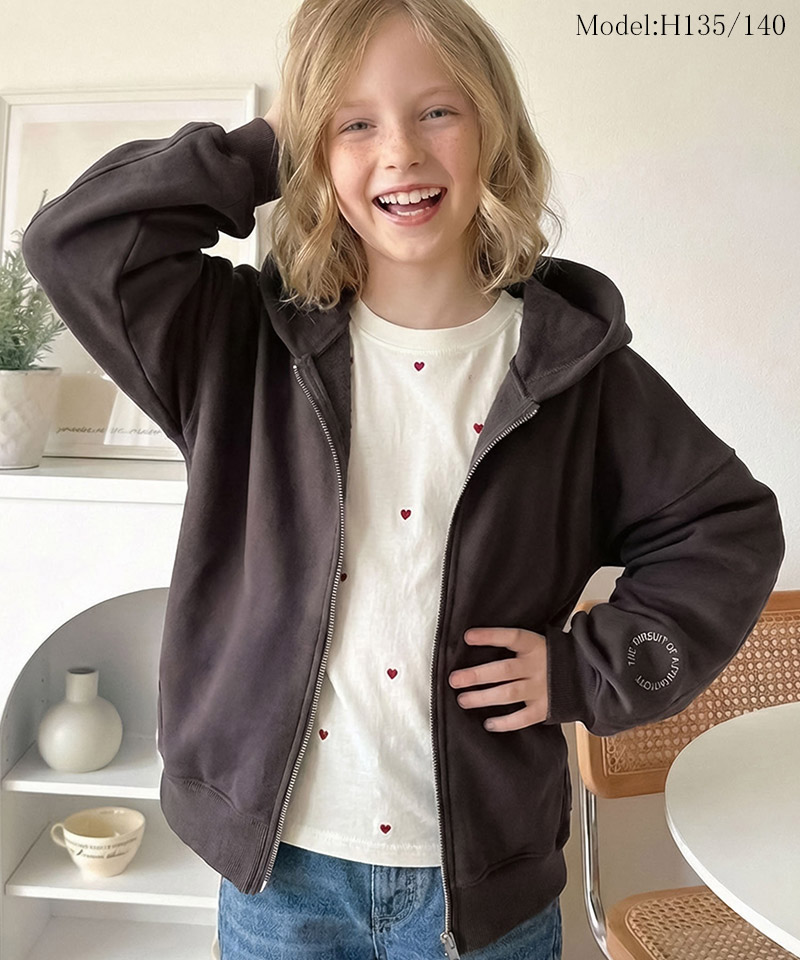 【 クラシカルエルフ classical elf 】パーカー キッズ 女の子 男の子 トップス 裏起毛 クロップド丈 ワイド 親子コーデ 姉妹 兄弟 男女兼用 ユニセックス | classicalelf | 04