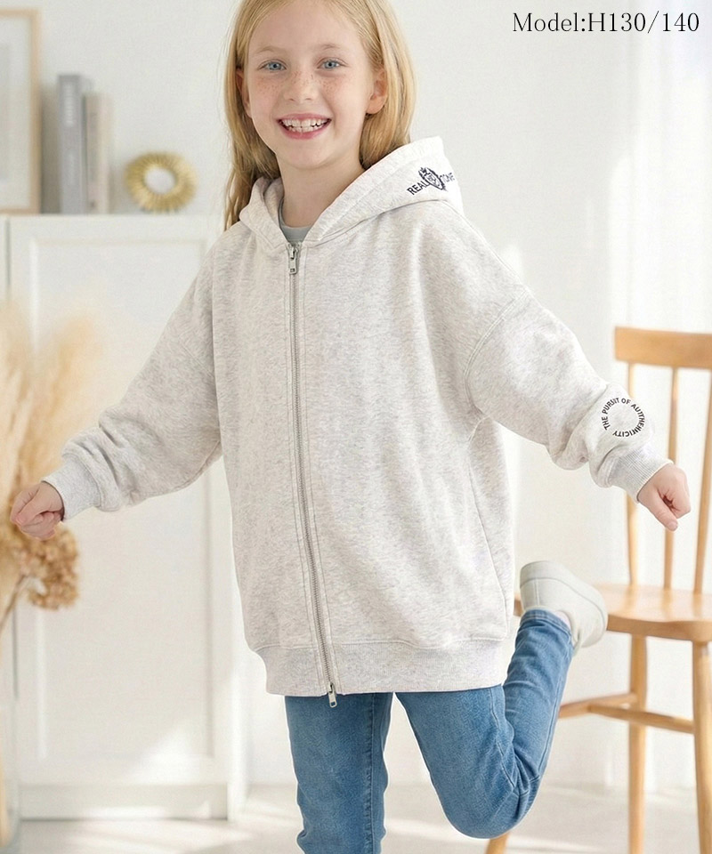 【 クラシカルエルフ classical elf 】パーカー キッズ 女の子 男の子 トップス 裏起毛 クロップド丈 ワイド 親子コーデ 姉妹 兄弟 男女兼用 ユニセックス | classicalelf | 09