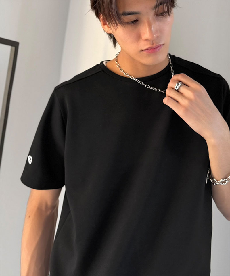 【Classical Origin】 【接触冷感機能付き】 tシャツ メンズ 半袖 トップス 肩切り替え 袖刺繍 ショート丈 ダンボール素材 Tee 大きいサイズ 春 夏 | classicalelf | 11