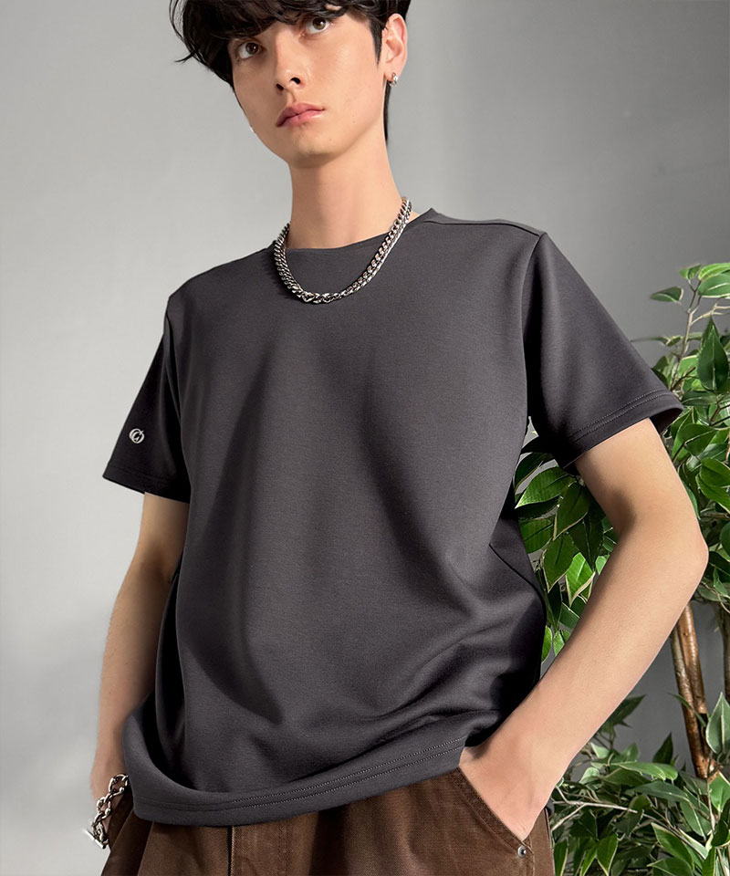 【Classical Origin】 【接触冷感機能付き】 tシャツ メンズ 半袖 トップス 肩切り替え 袖刺繍 ショート丈 ダンボール素材 Tee 大きいサイズ 春 夏 | classicalelf | 15