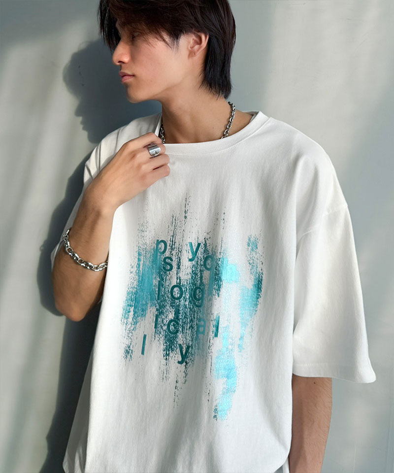 【Classical Origin】 tシャツ メンズ 半袖 トップス 綿100％ グリッチノイズ箔プリント Tee 男女兼用 ユニセックス レディース 大きいサイズ | classicalelf | 08