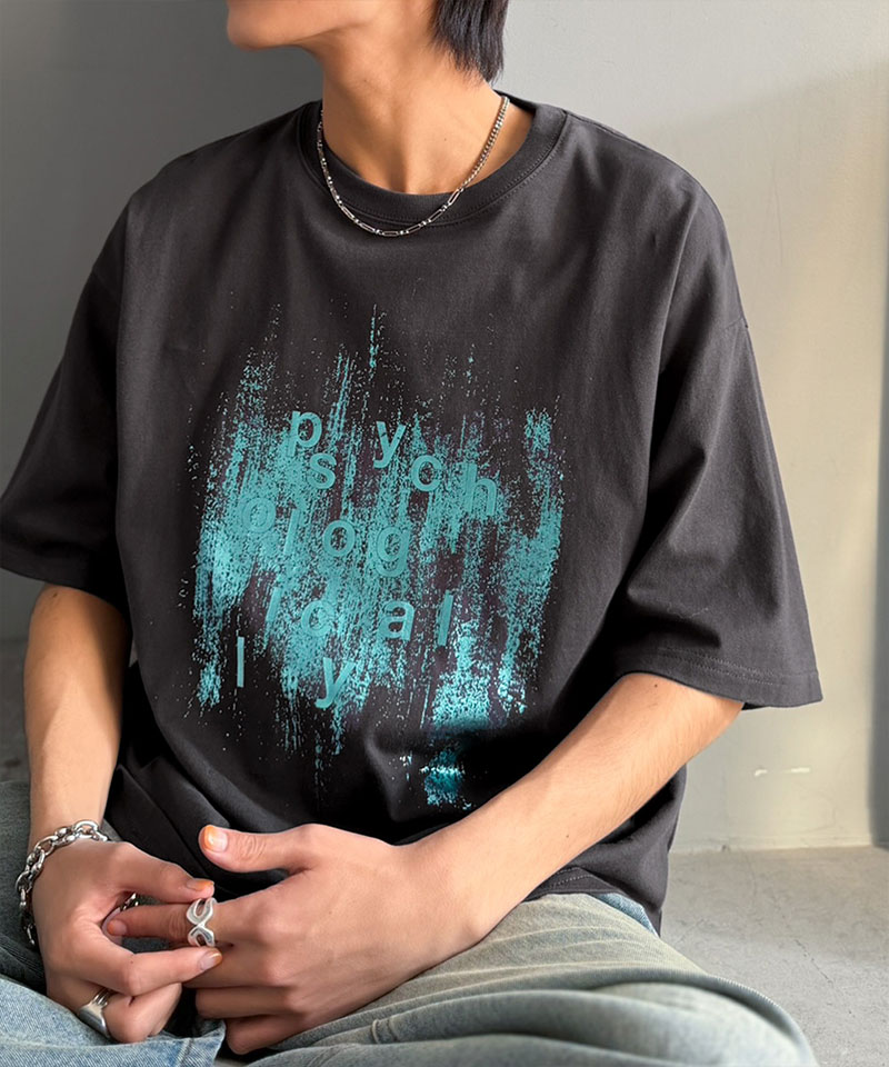 【Classical Origin】 tシャツ メンズ 半袖 トップス 綿100％ グリッチノイズ箔プリント Tee 男女兼用 ユニセックス レディース 大きいサイズ | classicalelf | 12