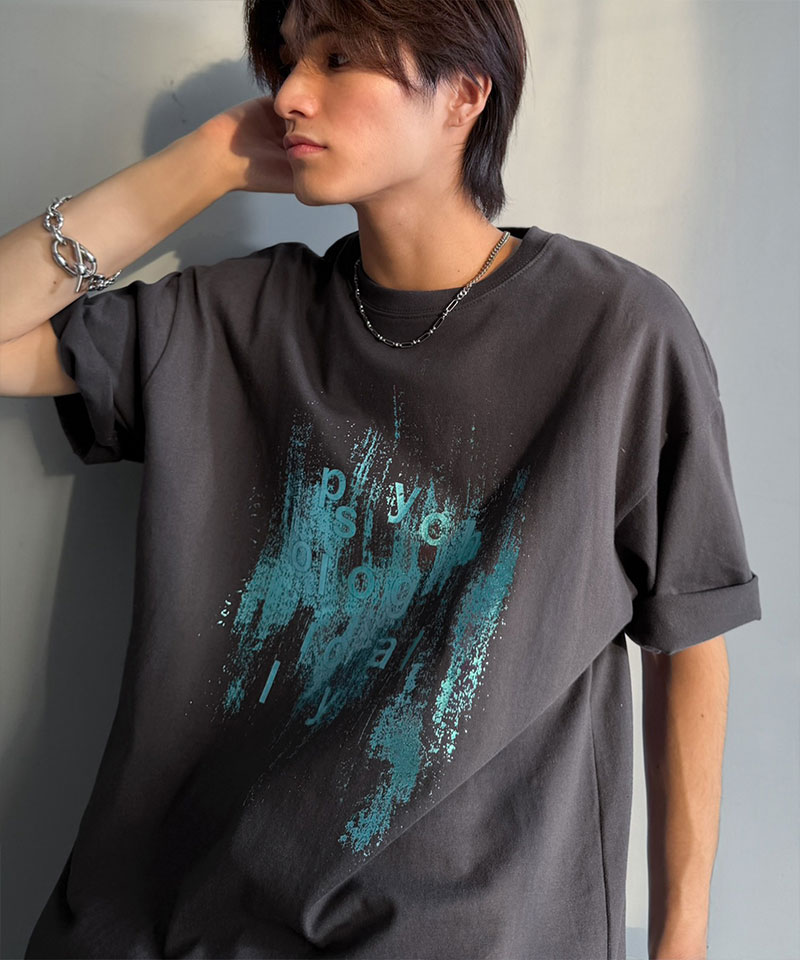 【Classical Origin】 tシャツ メンズ 半袖 トップス 綿100％ グリッチノイズ箔プリント Tee 男女兼用 ユニセックス レディース 大きいサイズ | classicalelf | 14