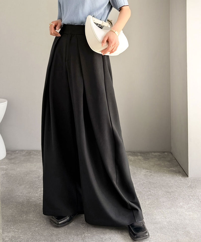 【Classical Evon】 【UVカット＆ウォッシャブル機能付き】 レディース ボトムス きれいめ パンツ ダブル | classicalelf | 03