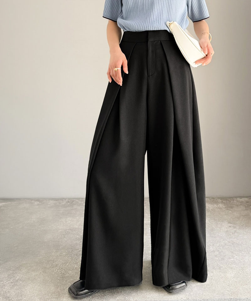 【Classical Evon】 【UVカット＆ウォッシャブル機能付き】 レディース ボトムス きれいめ パンツ ダブル | classicalelf | 05