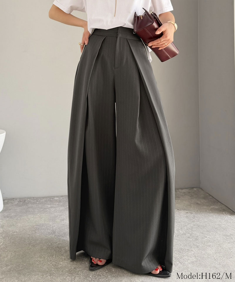 【Classical Evon】 【UVカット＆ウォッシャブル機能付き】 レディース ボトムス きれいめ パンツ ダブル | classicalelf | 07