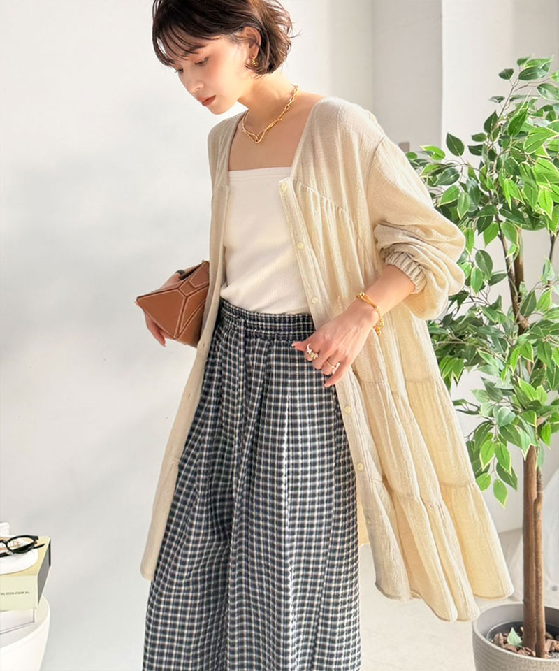 【Classical Evon】 シャツ レディース シャツワンピース 長袖 トップス チュニック 着回し抜群 前後2way | classicalelf | 04