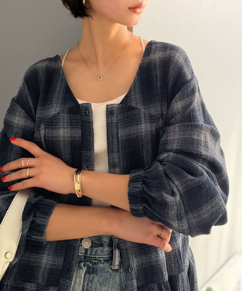 【Classical Evon】 シャツ レディース シャツワンピース 長袖 トップス チュニック 着回し抜群 前後2way | classicalelf | 13