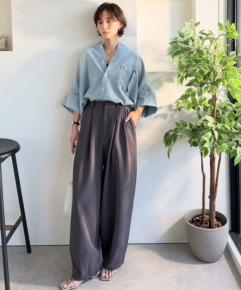 【Classical Evon】 デニムシャツ レディース 大きいサイズ シャツ おしゃれ トップス ブラウス 羽織り | classicalelf | 15