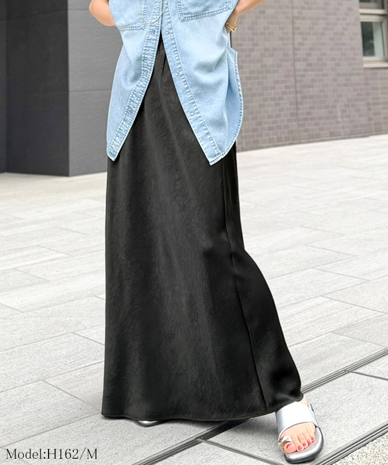 【Classical Evon】スカート ロング ウエストゴム ボトムス レディース ロングスカート ナロースカート | classicalelf | 02