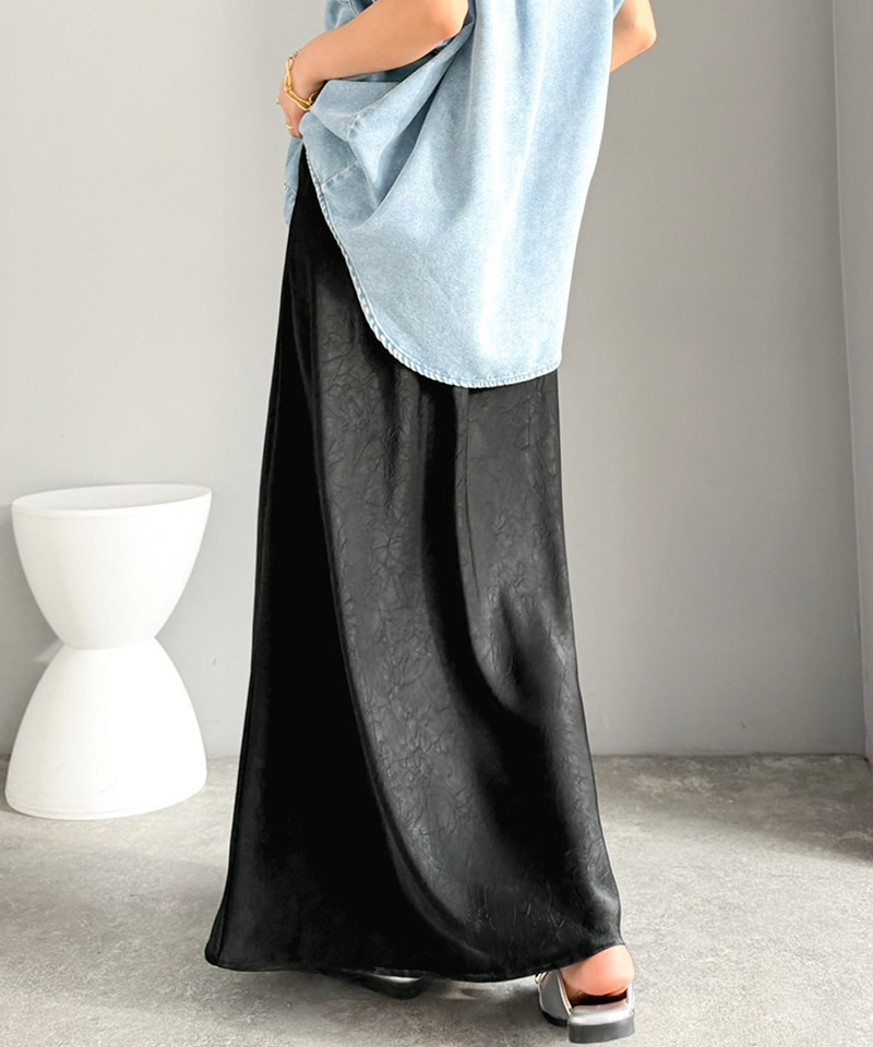 【Classical Evon】スカート ロング ウエストゴム ボトムス レディース ロングスカート ナロースカート | classicalelf | 03