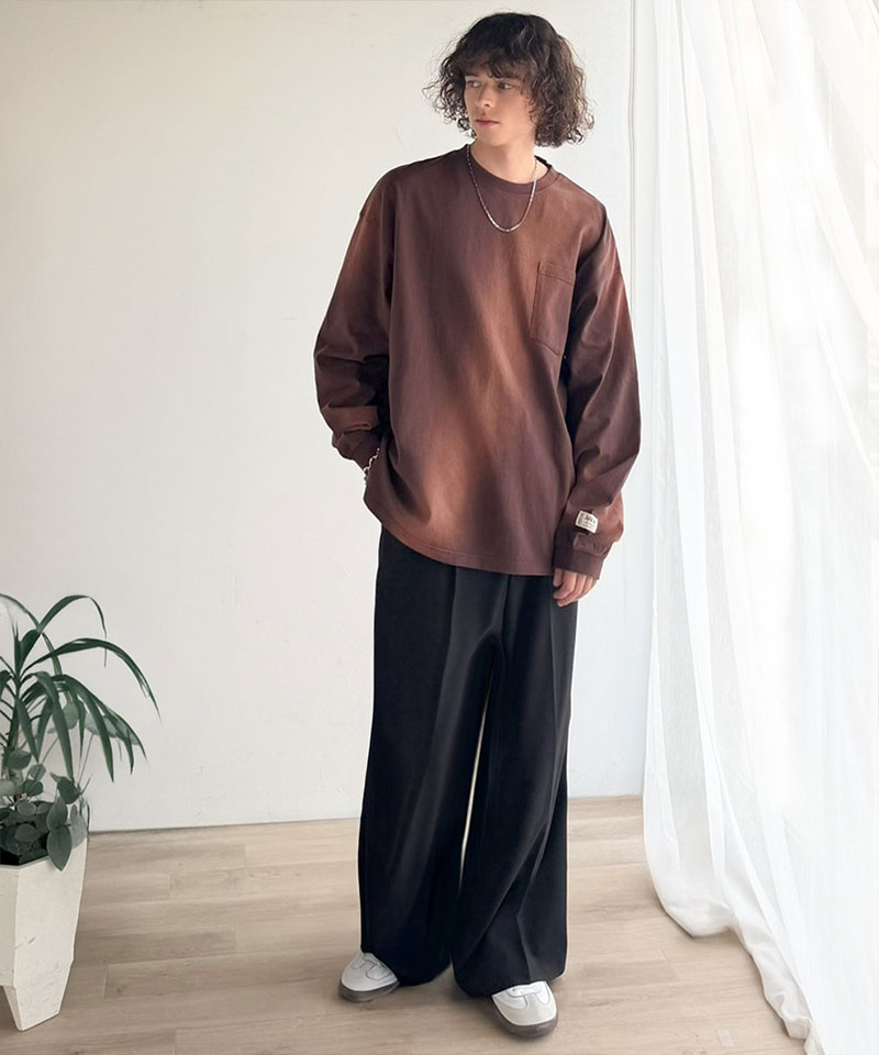 《 java ジャバコラボ》 長袖 tシャツ メンズ 綿100 トップス スプレーダイ ゆるっと オーバーサイズ 長袖 男女兼用 ユニセックス レディース | classicalelf | 09