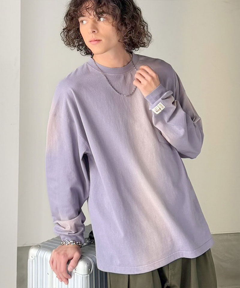 《 java ジャバコラボ》 長袖 tシャツ メンズ 綿100 トップス スプレーダイ ゆるっと オーバーサイズ 長袖 男女兼用 ユニセックス レディース | classicalelf | 15