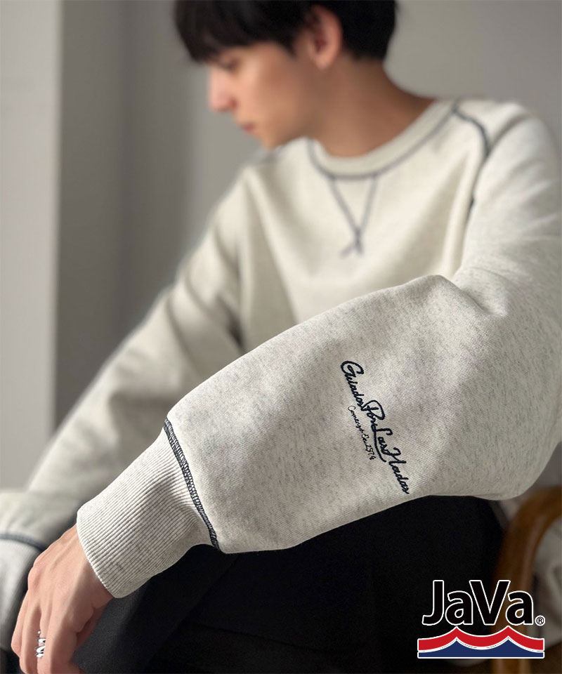 《JaVaジャバコラボ》配色ステッチガゼット裏起毛スウェット Classical Elf クラシカルエルフ jm1050391 | classicalelf