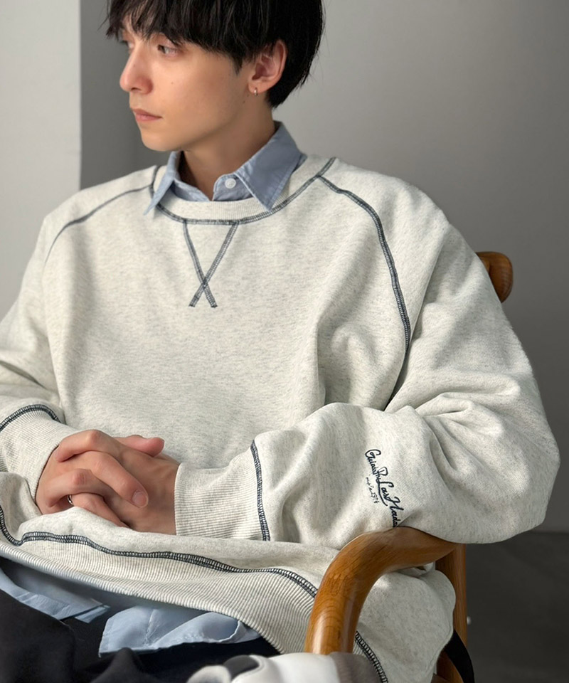 《JaVaジャバコラボ》配色ステッチガゼット裏起毛スウェット Classical Elf クラシカルエルフ jm1050391 | classicalelf | 16