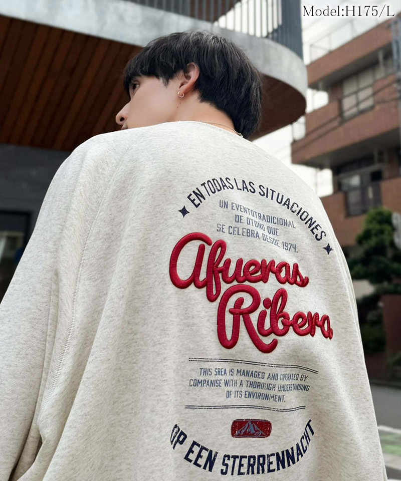《JaVaジャバコラボ》バックプリント刺繍オーバーサイズスウェット Classical Elf クラシカルエルフ jm1050404 | classicalelf | 08